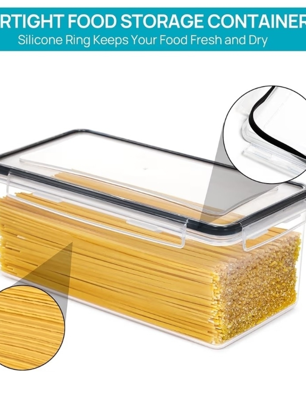 Clear Stackable Food Storage Containers - Transparent (Set) - Picture 3 of 5